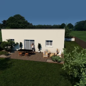 maison contemporaine Origine V2 perspective 2