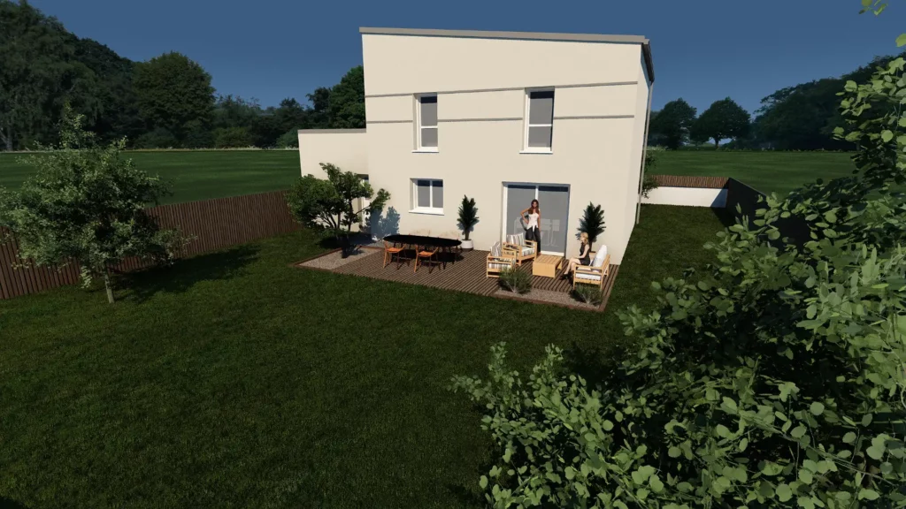 maison contemporaine Axis V2 perspective 2