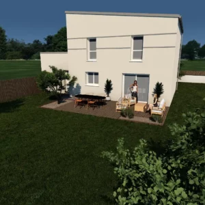 maison contemporaine Axis V2 perspective 2