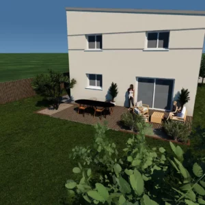 maison contemporaine Altéa V1 perspective 1