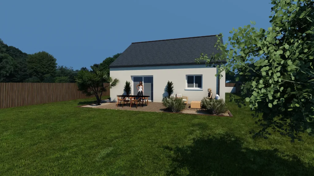 maison traditionnelle Origine V1 perspective 1