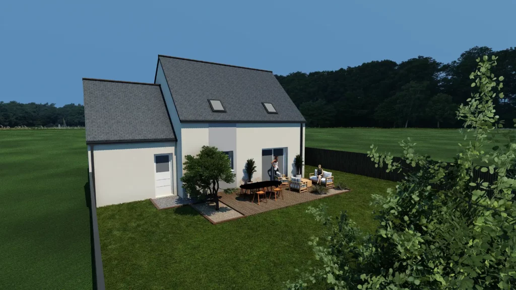 maison traditionnelle Axis V2 perspective 2