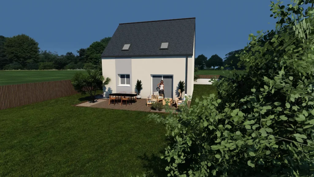 maison traditionnelle Axis V1 perspective 2