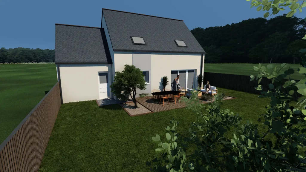 maison traditionnelle Auréa V2 perspective 2