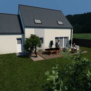 maison traditionnelle Auréa V2 perspective 2