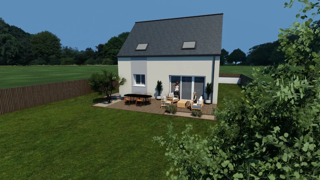 maison traditionnelle Auréa V1 perspective 2