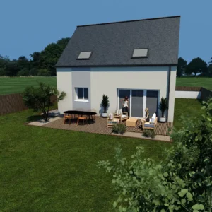 maison traditionnelle Auréa V1 perspective 2