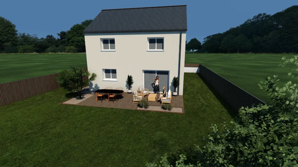 maison traditionnelle Altéa V1 perspective 2