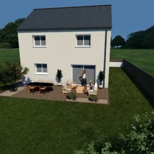 maison traditionnelle Altéa V1 perspective 2