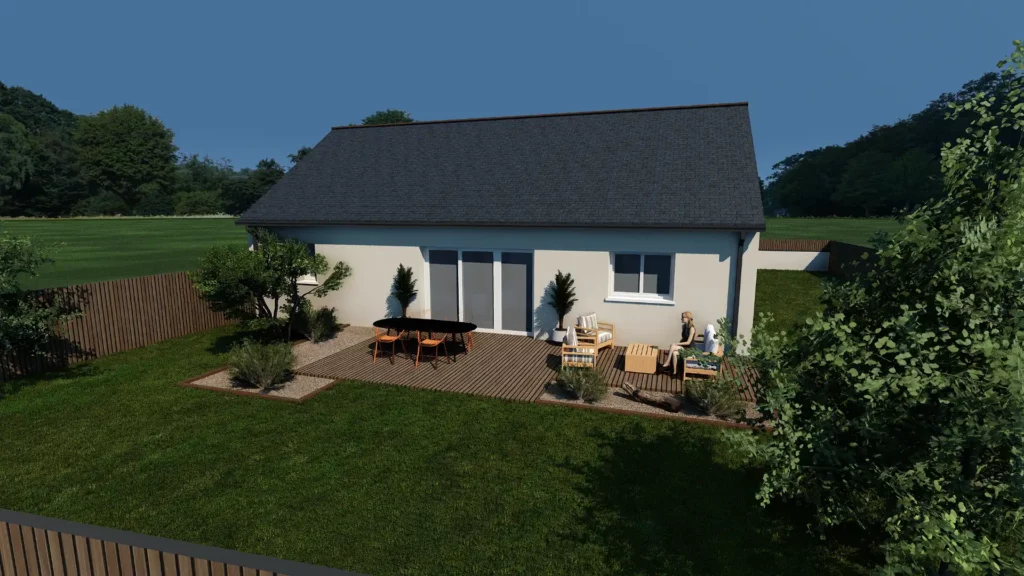 maison traditionnelle Odyssée perspective 1