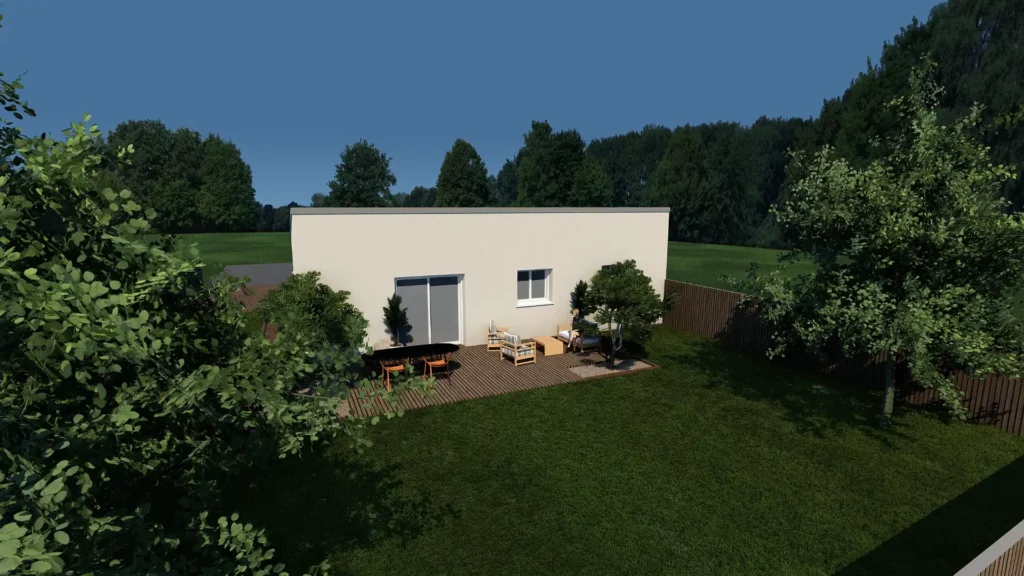 maison contemporaine Epure perspective 2