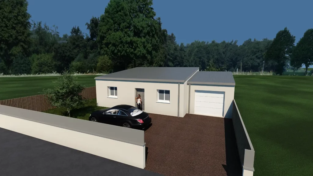 maison contemporaine Origine+ perspective 1